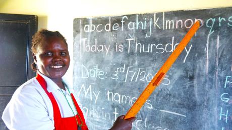 Elizabeth Andrew is now a teacher