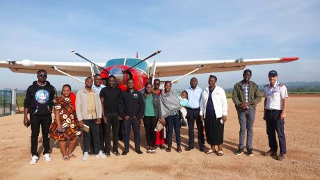 MAF pilot Ryan Unger flew Cure Hospital team to Mbarara