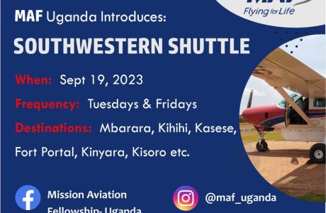 Information about the the shuttle to Southwestern Uganda 