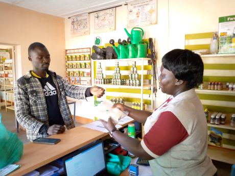 One of the agricultural shops in northern Uganda