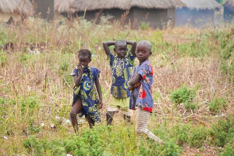 Children at Bidibidi refugee camp
