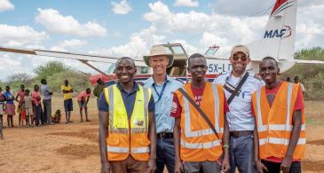 MAF staff in Uganda